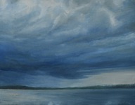 Przed burzą" obraz olejny na płótnie 40x50cm , oryginał Garncarek Al,,,