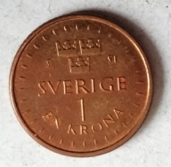 moneta Szwecja 1 korona 2016