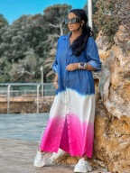 ZOCCO Jeans ombre - długa koszula sukienka