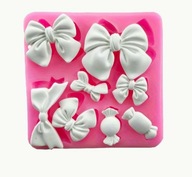 Forma silikonowa kokardki kokardy i cukierki duża forma