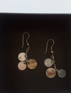 kolczyki wiszące masa perłowa