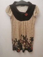 MINA.UK TUNIKA SUKIENKA S\M ORYGINALNA WEŁNIANA BOHO HIPPIE