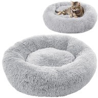 PLUSZOWE OKRĄGŁE LEGOWISKO kojec DLA PSA KOTA poduszka posłanie 60x60