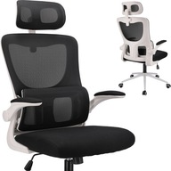 Komfortowy Fotel Ergonomiczny ZEO Biały Do Biurka Promo!