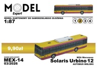 Solaris Urbino 12 MZA Warszawa - Model kartonowy