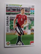 Karta panini autograf Węgry Attila Orban Road to Euro 2020