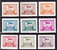 1925 Fi. 216-224* Wydanie na przesyłki lotnicze