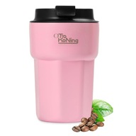 Termo podróżny Otto Koning 350ml kubek stalowy do kawy różowy