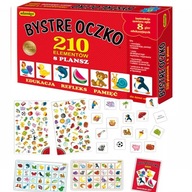 BYSTRE OCZKO GRA EDUKACYJNA BYSTRE OCZKO 8 GIER PAMIĘCIOWYCH