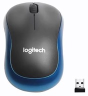Mysz bezprzewodowa Logitech M185 optyczna niebiesko-szara