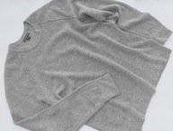 JAMES PERSE 100% KASZMIR SZARY SWETER DAMSKI M