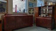 Art Deco Piękny zestaw Komoda + Witryna
