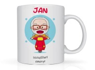 Kubek z imieniem dla emeryta pożegnanie praca na prezent