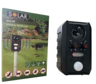 Solarny odstraszacz zwierząt koty psy ptaki gryzonie 13,5-42 kHz dzień noc