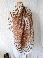 Włoska Italy apaszka chusta chustka panterka 81cm