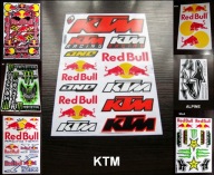NAKLEJKI MONSTER REDBULL FOX KTM ALPINESTARS MX !