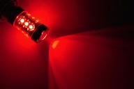 P21W LED ŻARÓWKA BA15S 16 CREE XBD CZERWONA 360°