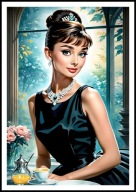 A2 KOLOROWY PLAKAT AUDREY HEPBURN ŚNIADANIE U TIFFANY'EGO FILM KULTOWY KINO