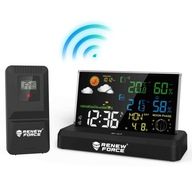 INNOWACYJNA Stacja pogody Renew Z CZUJNIKIEM ZEWNĘTRZNYM POGODY 3