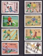 1982 Wietnam Piłka Nożna Mi 1214-21 (*) cięte
