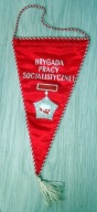 ZMS Brygada Pracy Socjalistycznej - proporczyk z PRL-u.