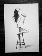 Akt Artystyczny – Praca Ręcznie Tworzona (201) – dla 884 Skubalskich