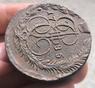 Rosja - 5 kopiejek 1785 EM K.II - ŁADNA