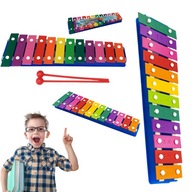 CYMBALKI SZKOLNE DLA DZIECI DZWONKI DIATONICZNE 12 TONOWE KOLOROWE ZABAWKA