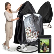 POKROWIEC NA FOTEL WISZĄCY KOKON KOSZ WODOODPORNY GRATIS ETUI 190x115cm