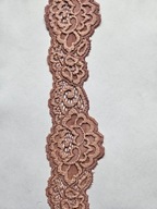 Koronka francuska elastyczna różowa szerokość 5cm.