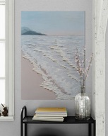 Obraz na płótnie ręcznie malowany akrylami morski pejzaż 3D 50×40