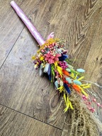 Palma Wielkanocna Ręcznie Robiona PREMIUM Kolorowa Tradycyjna 67 cm