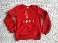 Pepco bluza puszysta czerwona nowa roz 134