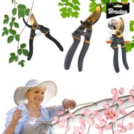 SEKATOR OGRODOWY DO GAŁĘZI, KWIATÓW, KRZEWÓW | OSTRZE STAL SK5 BRADAS