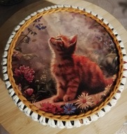 Koszyk - pudełko boho z drewnianym dnem / Organizer Handmade /Rękodzieło