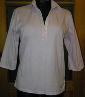 BLADORÓŻOWA BLUZKA z KOŁNIERZYKIEM CREW 40