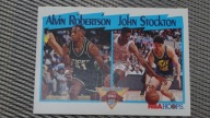 1991-92 NBA Hoops * John Stockton Alvin Robertson * Jazz Bucks