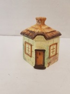 KEELE ST. STAFFORDSHIRE CUKIERNICA PORCELANOWY POJEMNIK DO GABLOTY DOMEK