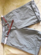 Spodnie krótkie khaki z paskiem (34) New Yorker