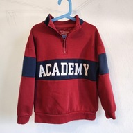 Gruba bluza Primark 134 dresowa ze stójką i napisem Academy (487)