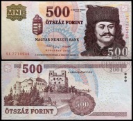 BNA - WĘGRY 500 Forintów 2013 EC 7710946 # P196e # XF+