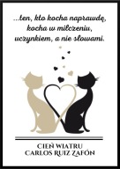 A2 PLAKAT "CYTATY Z KSIĄŻEK" CARLOS RUIZ ZAFON CIEŃ WIATRU, TEN KTO KOCHA..