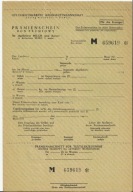Bon premiowy Pramienschein za dostarczone mleko i masło 194x