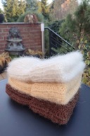 Czapka alpaka i wełna DELIKATNA- handmade Motkowelove