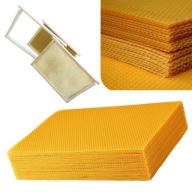 WĘZA ŁYSOŃ 5KG WOSK PSZCZELI 335X235 MM NATURALNA RAMKI PSZCZELE MIÓD
