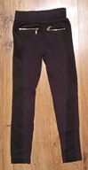 czarne eleganckie legginsy rozm. 128
