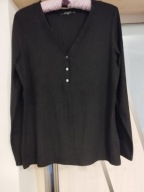 BLUZKA DAMSKA CZARNA W PRĄŻKI R.L/XL