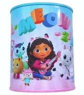 KOCI DOMEK GABI Skarbonka Metalowa Zamykana na Kłódkę