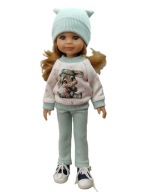 Ubranko komplet zestaw dla lalki Paola Reina 32cm dres 3w1 zajączek