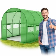 Tunel Foliowy Ogrodowy Szklarnia na Warzywa Pomidory STABILNY Namiot 2x3m